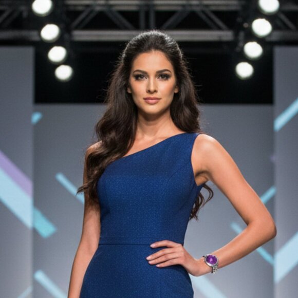 Purple Gemstone Silver Bracelet - Picture 5 of 5